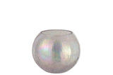 Hurricane Light Ball Craquelure Glass Pearl Effect Purple Large