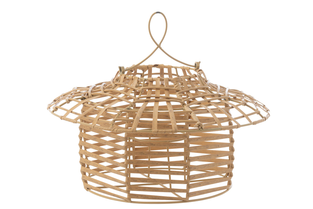 Hurricane Hanging Low Rattan Natural