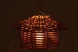 Hurricane Hanging Low Rattan Natural