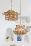 Hurricane Hanging Low Rattan Natural