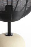 Table lamp 26x61 cm JOLEY matt black+white marble