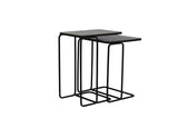 Side table S/2 40x40x51+46x31x57 cm LAJA ant copper+bronze