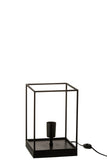 Lamp 1 Lamp Rectangular Frame Metal Black Small