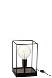 Lamp 1 Lamp Rectangular Frame Metal Black Small