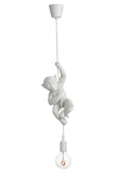 Lamp Hanging Polyresin White