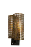 Wandleuchte 20x16x38,5 cm MACI antik bronze+mattschwarz