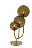 Table lamp 3L 38x20x60 cm MAGDALA glass brown+gold