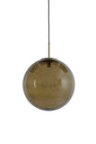 Hanging lamp 40 cm MAGDALA glass brown+gold