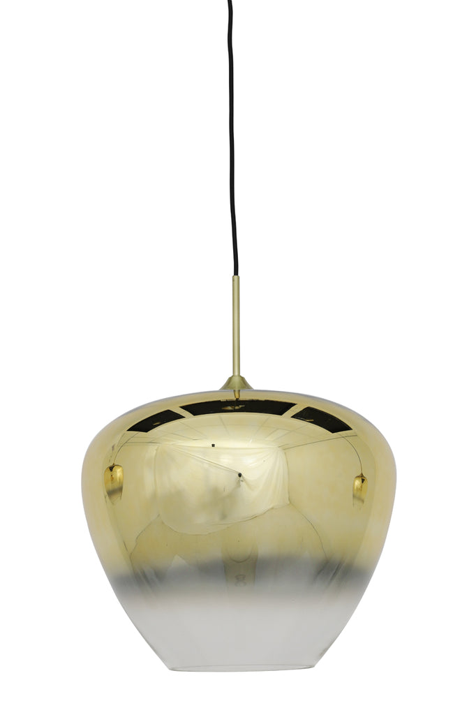 Hanging lamp 40x34 cm MAYSON glass gold-clear+gold