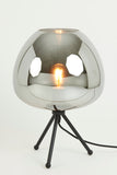 Table lamp 30x43 cm MAYSON smoked glass+matt black