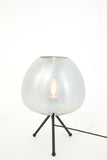 Table lamp 30x43 cm MAYSON smoked glass+matt black