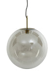 Hanging lamp 48 cm MEDINA antique bronze+glass clear