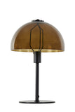 Table lamp 30x45 cm MELLAN matt black+glass brown