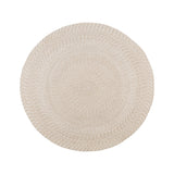 Taylor - Menorca rug - zand - 100% gerecycled plastic - Ø120 cm