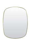 Mirror 40x1,5x50 cm LABRO clear glass+gold