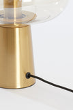 Table lamp 30x46 cm MISTY glass amber+gold