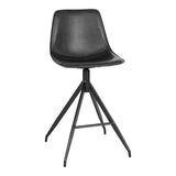 Harris - Monaco Counter Chair - PU - zwart - 45x45x100 cm