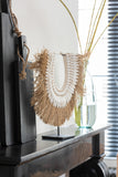 Necklace+Stand Dora Shells/Seagrass White Small