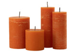 Outdoor Candle Pillar Paraffin Orange Extra Large-50Hours