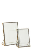 Photoframe Jewel Metal/Glass Gold Large