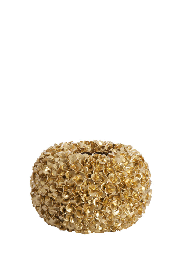 Vase deco 38x23 cm PHYLIA gold