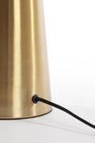 Table lamp 40x53 cm PLEAT glass clear+gold