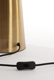 Table lamp 40x53 cm PLEAT glass brown+gold