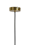 Hanging lamp 30x17 cm PLEAT glass brown+gold