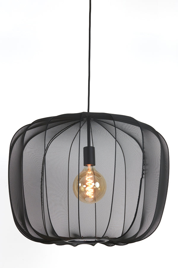 Hanging lamp 60x45 cm PLUMERIA black