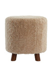 Pouf 40x40 cm POLLY beige+brown