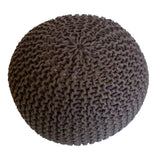 Anna - Pouf - Zimt - 100 % recycelte Baumwolle - Ø 55 cm, Höhe 37 cm