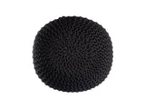 Sophia – Pouf PREMIUM – Anthrazit – 100 % recycelter Kunststoff – ø45 cm