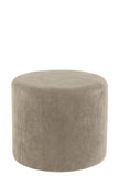 Pouf Stripes Velvet Grey