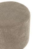 Pouf Stripes Velvet Grey