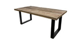 Rechthoekige eettafel Melbourne - 160x90x77 - mangohout/metaal