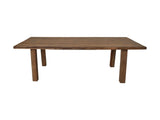 Rechthoekige eettafel tuin - 220x100x76 - Naturel - Teak