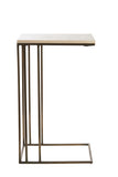 Side table 41x31x66 cm ROSHAN travertine sand+antique bronze