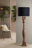 Shade cylinder 50-50-38 cm VELOURS black-taupe