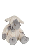 Sheep+Scarf Plush Ecru/Grey Large