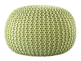 Amelia - pouf - groen - gerecycled kunststof - ø55cm