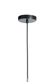 Hanging lamp 39,5x27 cm SOLNA antique bronze+smoked glass