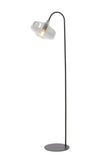 Floor lamp 45x29,5x160 cm SOLNA matt black+smoked glass