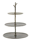 Stand 3 layer 35x31x45 cm TRESA antique bronze