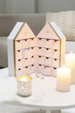 Storage Box House Cardboard White With Gold