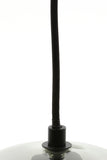 Hanging lamp 4L 114x20x120 cm SUBAR matt black+smoked glass