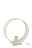 Table Lamp Circle Matt White