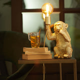 Table lamp E14 13x12,5x23,5 cm MONKEY matt gold