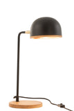 Table Lamp Evy Iron/Wood Black/Natural