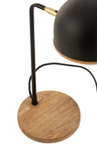 Table Lamp Evy Iron/Wood Black/Natural