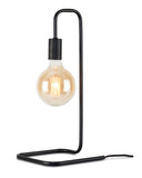 Table lamp iron London 20x20xh.45 -5cm - black